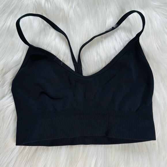 Gymshark Black Seamless Sports Bra - Picture 2 of 4